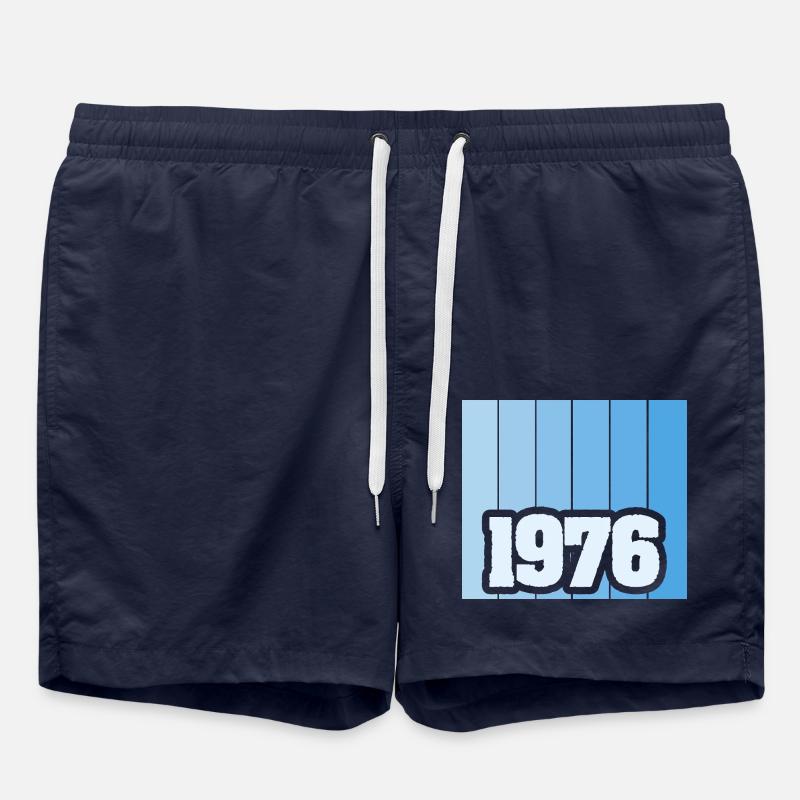 Né en 1976 - Short de bain - bleu marine