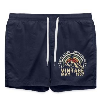 May 1957 - May 1957 - Swim Trunks - french navy - Front - AI Model Male 185 light (185cm)