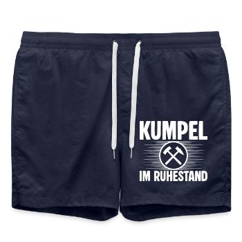 Kumpel Ruhestand - Badeshorts - French Navy - Vorne - AI Model Male 185 light (185cm)