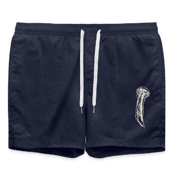 Méduses Méduses Océan maritime sauver le grand bleu - Short de bain - bleu marine - Devant - AI Model Male 185 light (185cm)