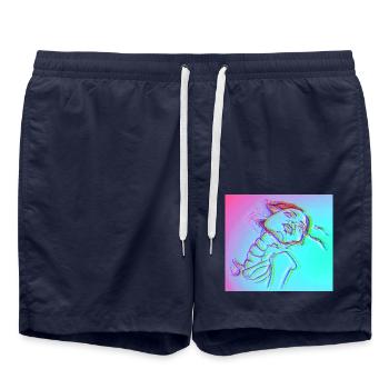 Don't forget the broken Lady - Badeshorts - French Navy - Vorne - AI Model Male 185 light (185cm)