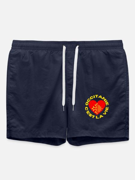 Coeur occitanie - Short de bain - bleu marine