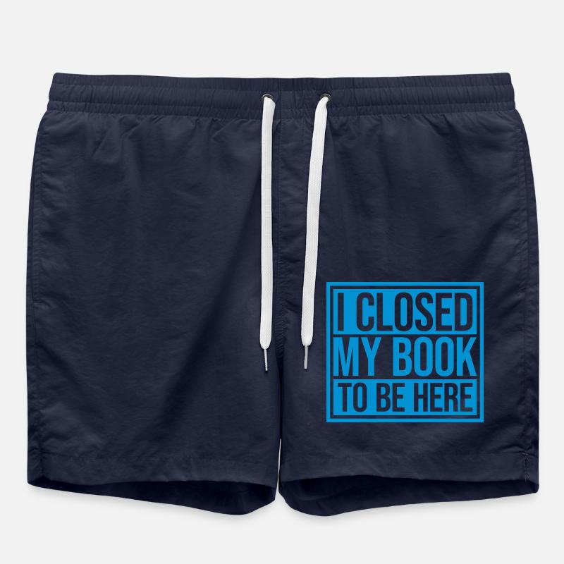 I closed my book - Swim Trunks - french navy
