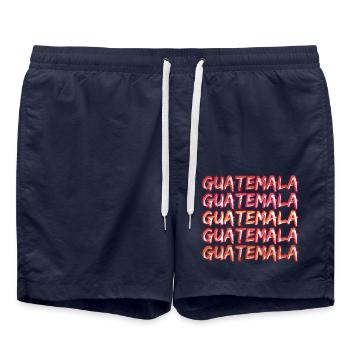 Voyage Guatemala - Short de bain - bleu marine - Devant - AI Model Male 185 light (185cm)