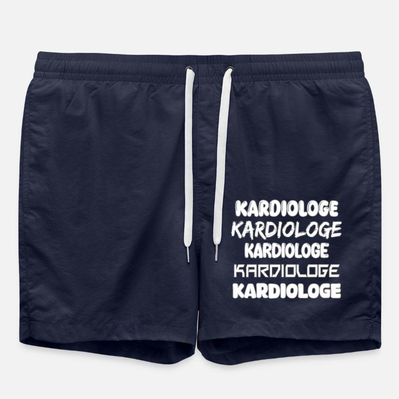 Cardiologue - Short de bain - bleu marine