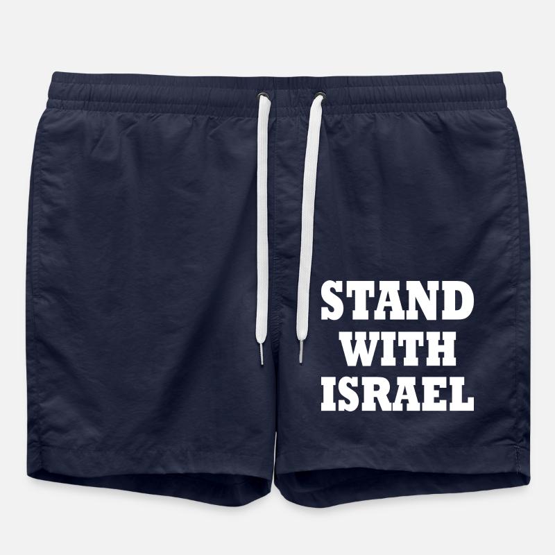 Stand with israel - Badeshorts - French Navy