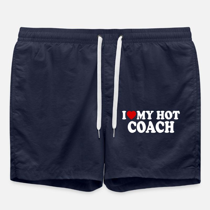 I love my hot coach - Swim Trunks - french navy