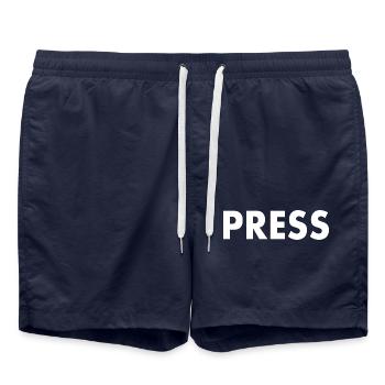 Press - Swim Trunks - french navy - Front - AI Model Male 185 light (185cm)