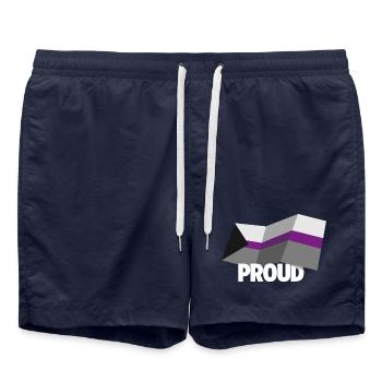 PROUD 2025 Demi - Badeshorts - French Navy - Vorne - AI Model Male 185 light (185cm)