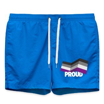 PROUD 2025 Asexuell - Badeshorts - Cobalt blue - Vorne
