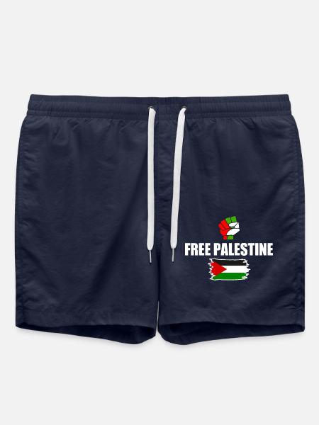 Free palestine - Swim Trunks - french navy
