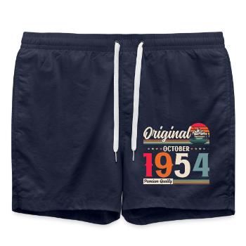 70e anniversaire Original octobre 1954 Volume 54 - Short de bain - bleu marine - Devant - AI Model Male 185 light (185cm)