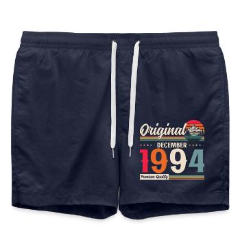 30th Birthday Original December 1994 Volume 94 - Swim Trunks - french navy - Front - AI Model Male 185 light (185cm)