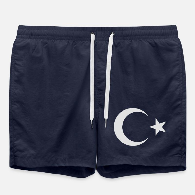 Drapeau turc - Short de bain - bleu marine