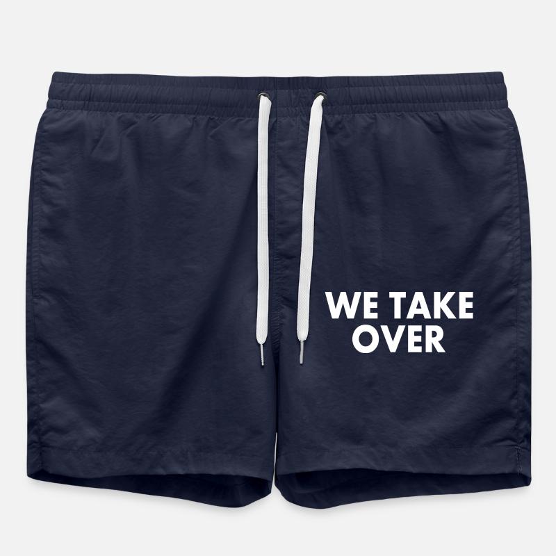 We take over - Swim Trunks - french navy