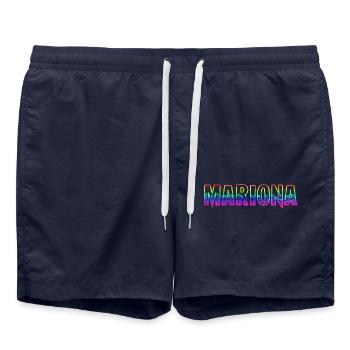 Mariona RS Rainbow - Swim Trunks - french navy - Front - AI Model Male 185 light (185cm)