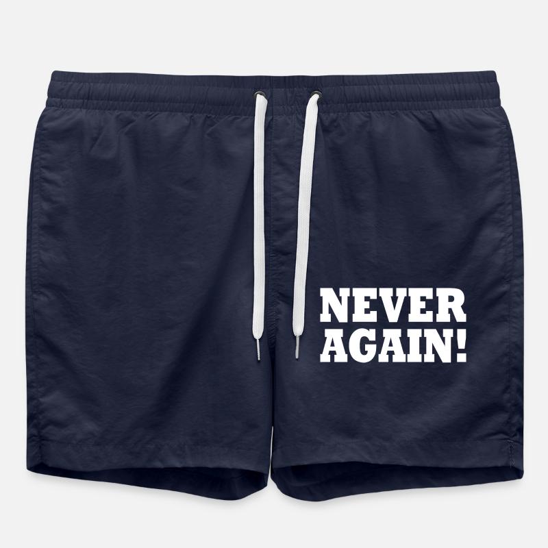 Never again - Short de bain - bleu marine