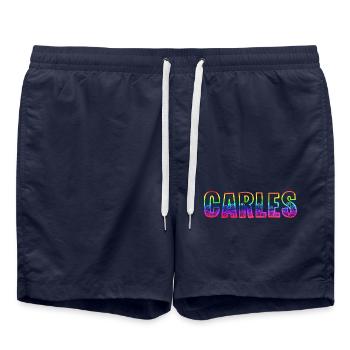 Carles RS Arc-en-ciel - Short de bain - bleu marine - Devant - AI Model Male 185 light (185cm)