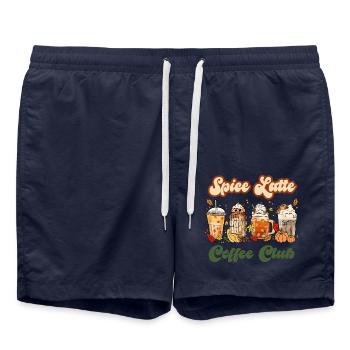 Coffee Club - Pumpkin Spice Latte - Badeshorts - French Navy - Vorne - AI Model Male 185 light (185cm)