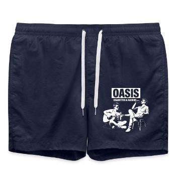 Cigarettes et alcool - Certainement peut-être - Short de bain - bleu marine - Devant - AI Model Male 185 light (185cm)