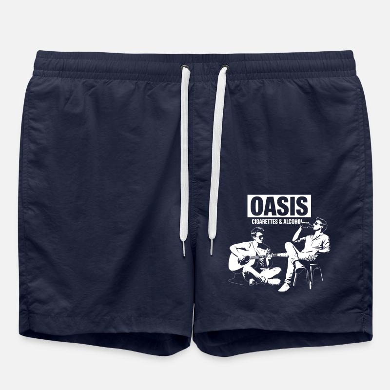 Cigarettes & Alcohol - Definitely Maybe - Badeshorts - French Navy