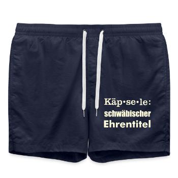 Käpsele - Badeshorts - French Navy - Vorne - AI Model Male 185 light (185cm)