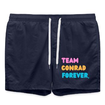 Team Summer Forever - Swim Trunks - french navy - Front - AI Model Male 185 light (185cm)