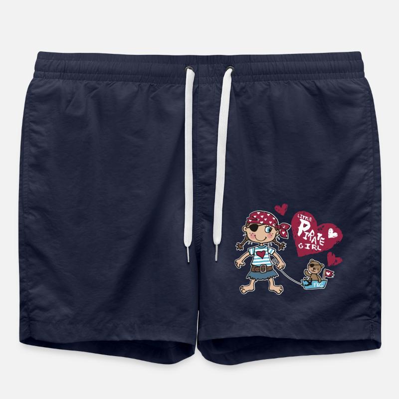Petit pirate et capitaine ours - Short de bain - bleu marine