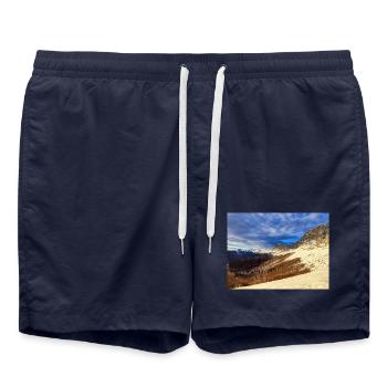 Lever de soleil Vercors - Short de bain - bleu marine - Devant - AI Model Male 185 light (185cm)