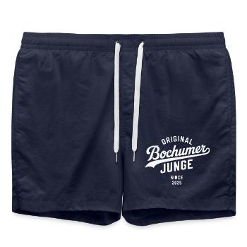 Real Bochum Hoodie Bochum Shirt Mug - Swim Trunks - french navy - Front - AI Model Male 185 light (185cm)