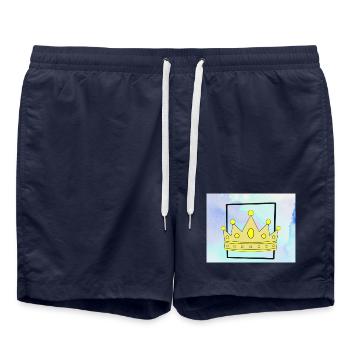20240512 005821 1 - Short de bain - bleu marine - Devant - AI Model Male 185 light (185cm)
