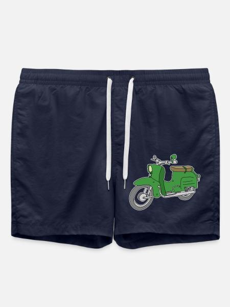 Grüne Schwalbe, Moped - Badeshorts - French Navy