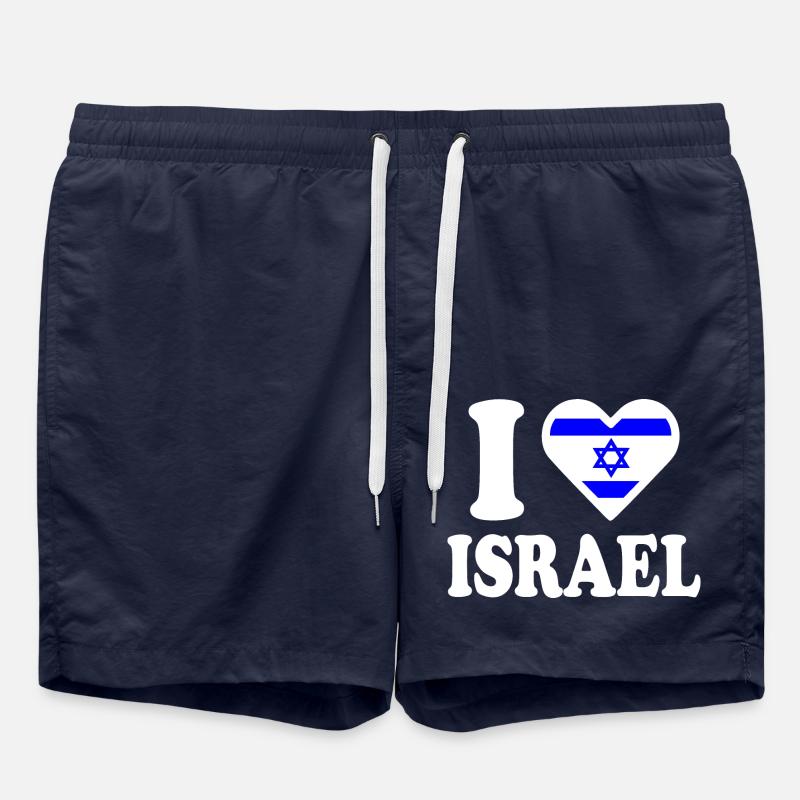 I love israel - Short de bain - bleu marine