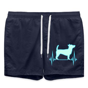 Pouls de chien Fréquence cardiaque ECG Cool Pet - Short de bain - bleu marine - Devant - AI Model Male 185 light (185cm)