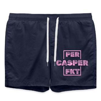 Geschenk für Casper - Badeshorts - French Navy - Vorne - AI Model Male 185 light (185cm)