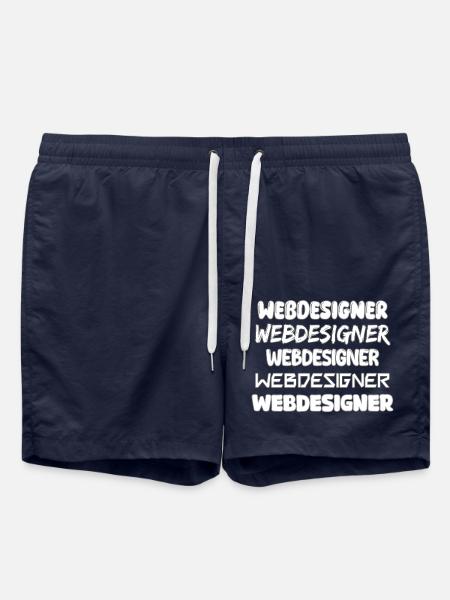 Webdesigner als Job - Badeshorts - French Navy