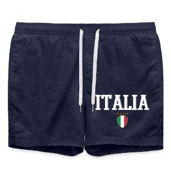 Italien - Badeshorts - French Navy - Vorne - AI Model Male 185 light (185cm)