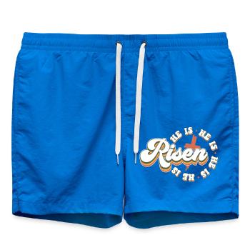 He is Risen - Swim Trunks - cobalt blue - Front