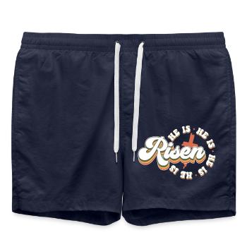 Il est ressuscité - Short de bain - bleu marine - Devant - AI Model Male 185 light (185cm)
