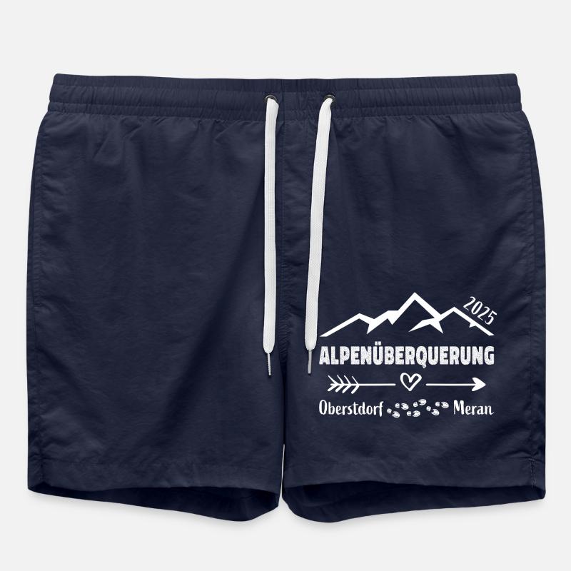 Alpenüberquerung Oberstdorf Meran 2025 Geschenk - Badeshorts - French Navy