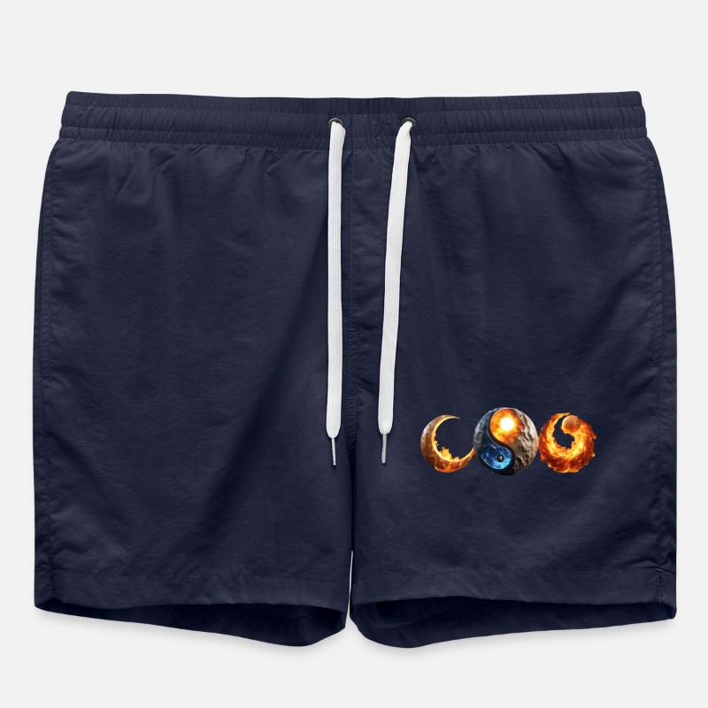 Planets on fire - Swim Trunks - french navy