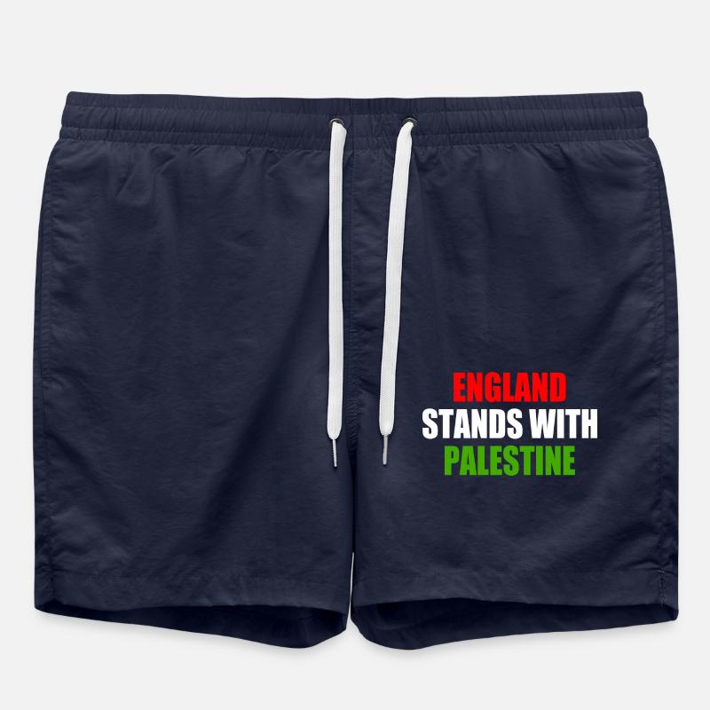 England stands with palestine - Swim Trunks - french navy