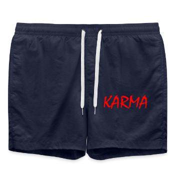 Karma - Badeshorts - French Navy - Vorne - AI Model Male 185 light (185cm)