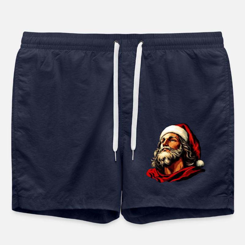 Jésus Noël - Short de bain - bleu marine