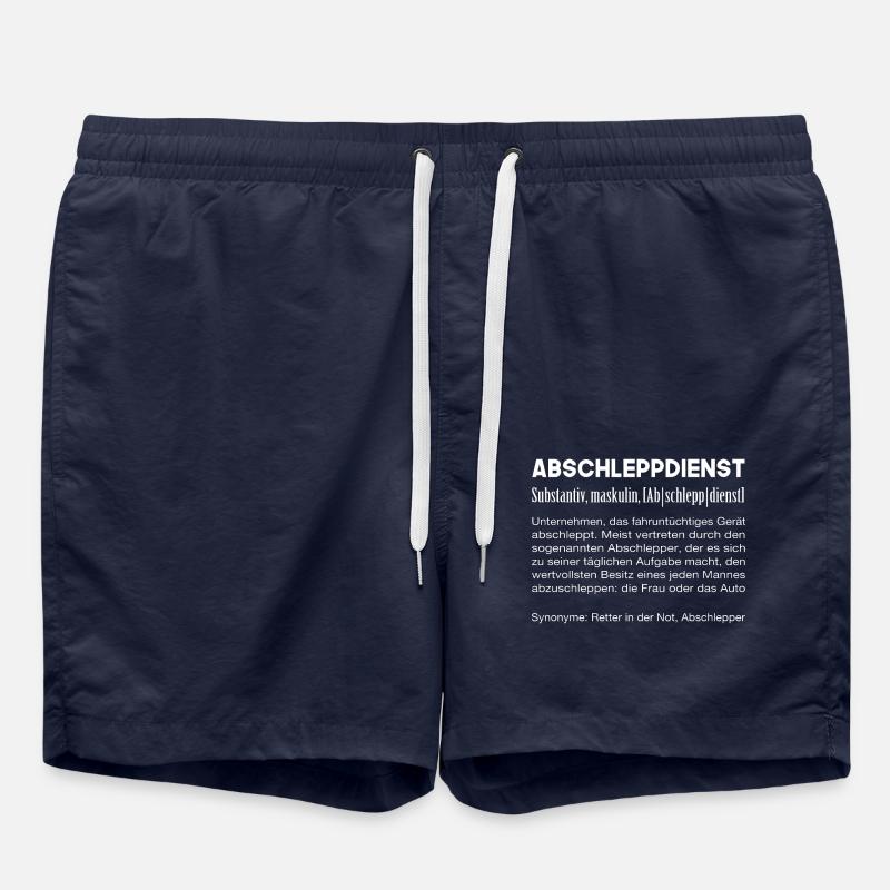 Abschlepper Abschleppdienst Definition lustige - Badeshorts - French Navy