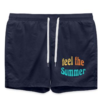Feel the Summer - Badeshorts - French Navy - Vorne - AI Model Male 185 light (185cm)