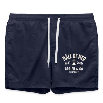 Sea Male Breizh Co 2 - Swim Trunks - french navy - Front - AI Model Male 185 light (185cm)
