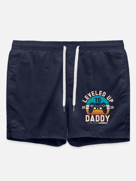 Promoted to Papa 2025 - Swim Trunks - french navy