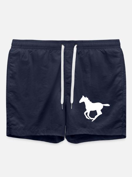 horse - Swim Trunks - french navy
