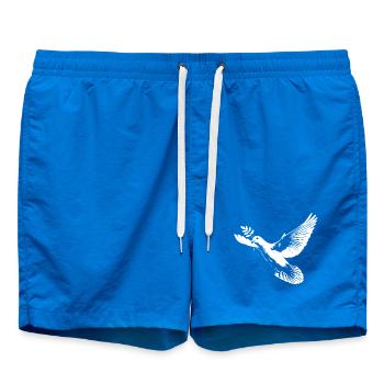 Weiße Friedenstaube - Badeshorts - Cobalt blue - Vorne